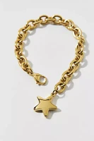 Stainless Steel Puffy Star Bracelet