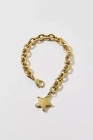 Stainless Steel Puffy Star Bracelet