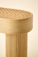 Zoe Rattan Bamboo Console Table