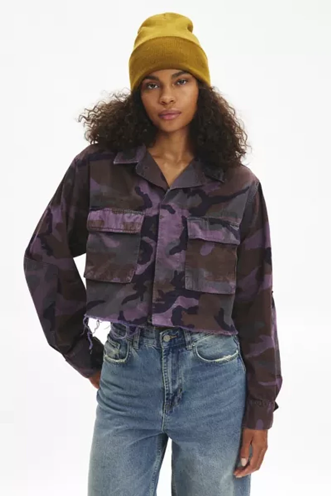 Urban Renewal Remade Overdye Camo Crop Jacket