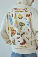 Kimchi Blue Junk Food Graphic Zip-Up Hoodie Sweatshirt