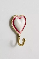 Doily Heart Metal Wall Hook