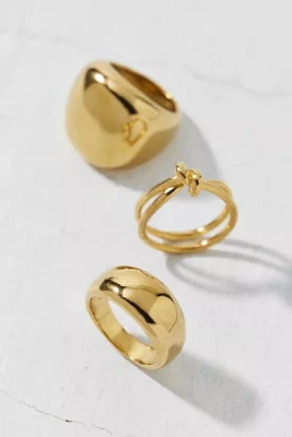 Waterproof Modern Statement Ring Set