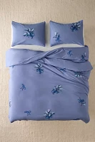 A Bouquet For You Floral Embroidered Duvet Cover