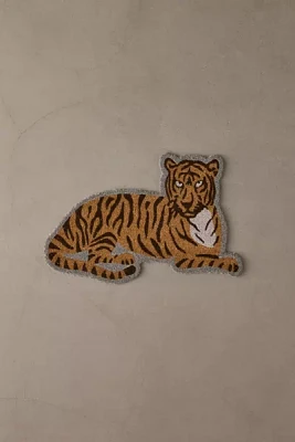 Tiger Shaped Textural Coir Doormat