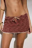 It’s Now Cool The Mini Crochet Skirt