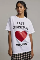 Wham! Last Christmas Heart Graphic Oversized Tee