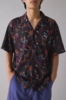 Puma Floral Allover Print Mesh Short Sleeve Shirt