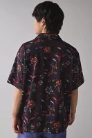 Puma Floral Allover Print Mesh Short Sleeve Shirt