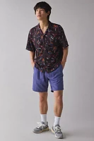 Puma Floral Allover Print Mesh Short Sleeve Shirt