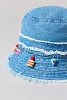 Pastry Charm Denim Bucket Hat