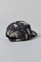 Bleached Plaid Baseball Hat