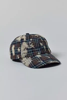 Bleached Plaid Baseball Hat