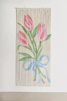 Tulip Bow Bouquet Bamboo Beaded Curtain
