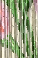 Tulip Bow Bouquet Bamboo Beaded Curtain