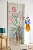 Tulip Bow Bouquet Bamboo Beaded Curtain