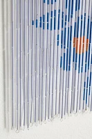 Budding Bow Beaded Bamboo Curtain