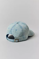 Embroidered Bow Denim Baseball Hat