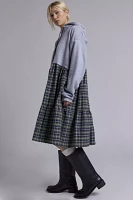 Urban Renewal Remade Flannel Hoodie Dress