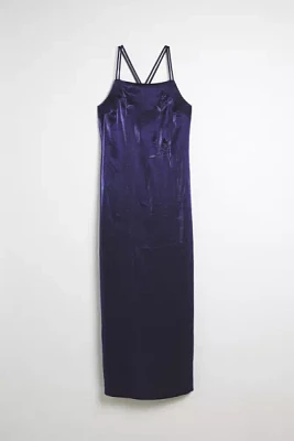 Vintage Satin Maxi Dress