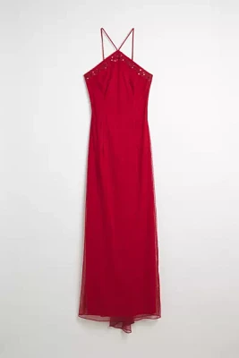 Vintage Halter Maxi Dress