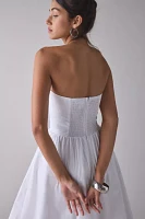 Glamorous Strapless Cotton Midi Dress