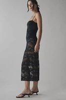 AFRM Marsaille Sheer Lace Midi Dress