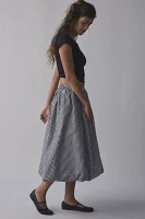 Kimchi Blue Maggie Bubble Hem Midi Skirt