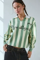 BDG Lane Legend Embroidered Graphic Collared Pullover