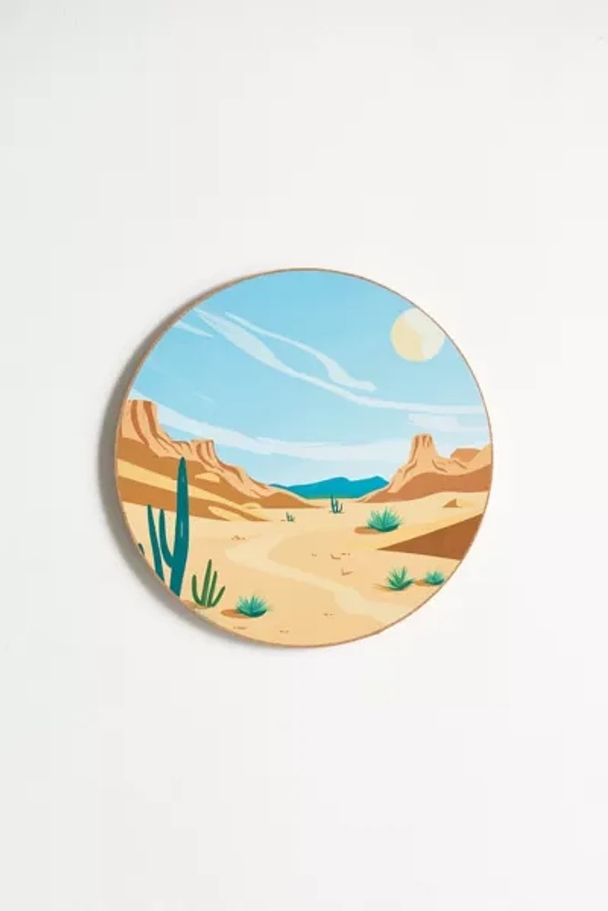 Western Round Cork Board & Icon Pin Set