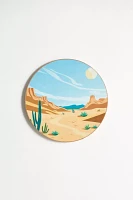 Western Round Cork Board & Icon Pin Set