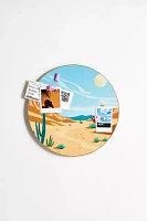 Western Round Cork Board & Icon Pin Set