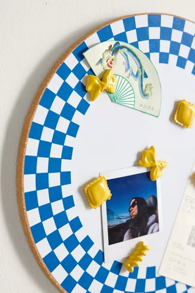 Dinner Plate Round Cork Board & Icon Pin Set