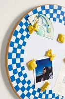 Dinner Plate Round Cork Board & Icon Pin Set