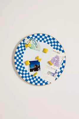Dinner Plate Round Cork Board & Icon Pin Set