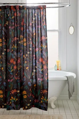 Flori Wildflower Patterned Shower Curtain