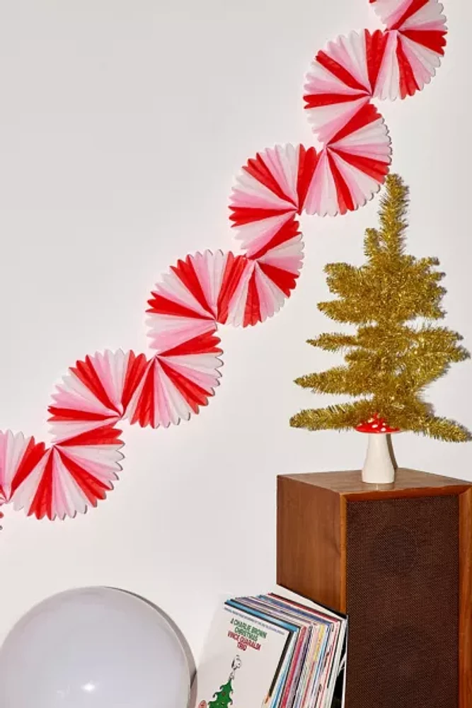 Meri Meri Candy Cane Honeycomb Garland