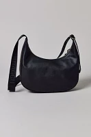 BAGGU Medium Recycled Leather Crescent Bag