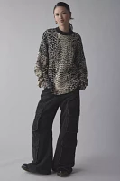 The Ragged Priest Croc Print Oversized Sweater