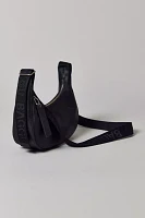 BAGGU Small Recycled Leather Crescent Bag