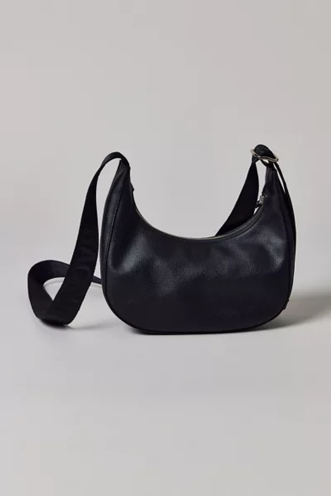 BAGGU Small Recycled Leather Crescent Bag