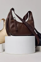 BAGGU Small Recycled Leather Crescent Bag