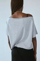 89 Graphic Off-The-Shoulder Tee