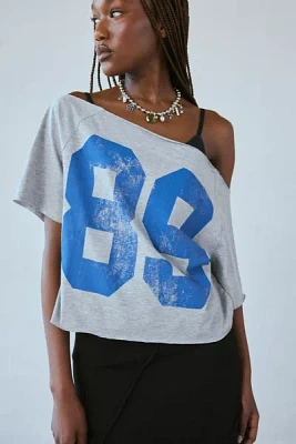 89 Graphic Off-The-Shoulder Tee