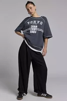 Tokyo Destination Graphic Short Sleeve Fleece Pullover