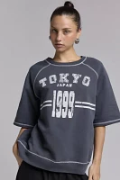 Tokyo Destination Graphic Short Sleeve Fleece Pullover