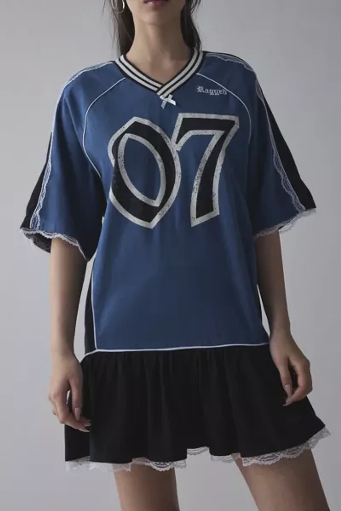 The Ragged Priest Drain Jersey Mini Dress