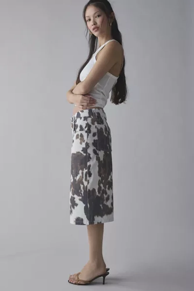 The Ragged Priest Cow Hide Print Jort