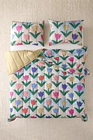 Renee Tulip Patchwork Reversible Quilt
