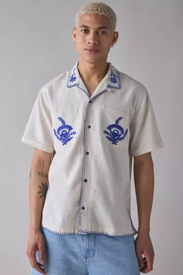 Raga Man Embroidered Short Sleeve Shirt